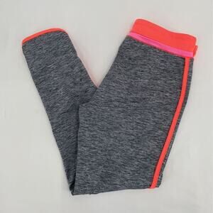 Cat & Jack Girls Leggings Gray Pink Space Dye Stretch Elastic Waist XL 14-16